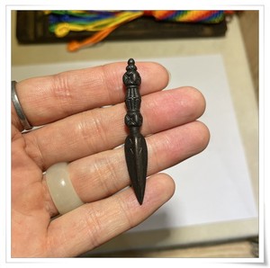 日吾其 唐东杰布普巴杵天铁金刚橛托甲金刚杵吊坠
