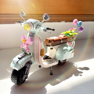 儿童玩具乐高积木女孩子系列花束益智拼装2024新款拼图摩托车模型