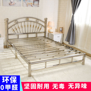 床架加厚加粗单人304小铁床式儿童高端折叠双人钢丝可折tb434749626