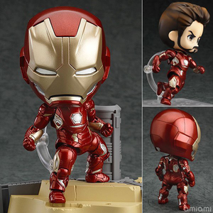 gsc粘土人q版 漫威545# 钢铁侠 iron man 托尼史塔克手办玩具模型