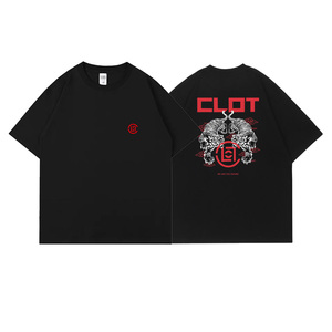 clot陈冠希老虎印花华人系列短袖男纯棉新款百搭t恤休闲情侣上衣