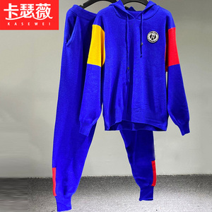 同款货源q641398672淘宝胖妞初中高中学生宽松大码女装运动服春秋