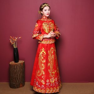女装 婚纱/礼服/旗袍 旗袍 新娘装冬款旗袍 166.