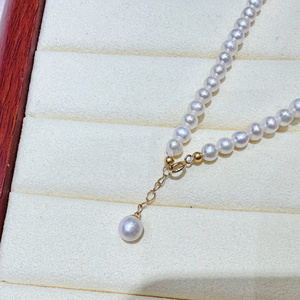 【珠宝首饰专场】小米粒天然珍珠淡水珠项链少女高级锁骨米珠