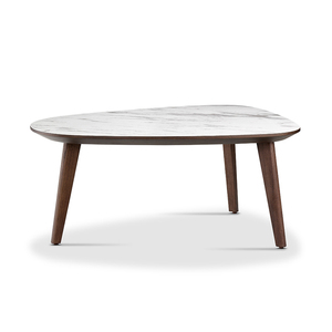 pusu普术家具pk40达尔茶几楷模客厅三角茶几意式极简岩板实木包邮