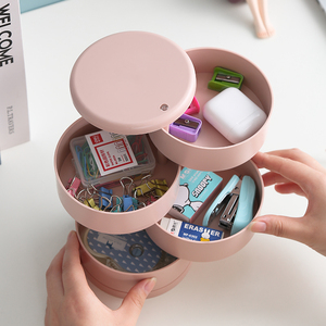收纳神器小物件创意杂物桌面创意家用办公小盒子小号可爱迷你带盖