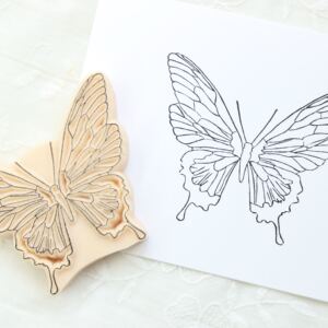 万象蝴蝶发福蝶印章橡皮章成品明信片手帐日记礼物