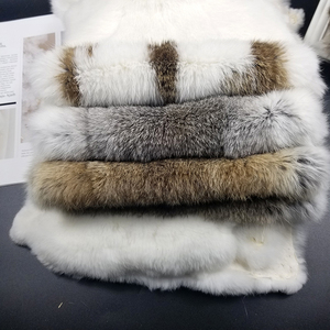包邮优质兔皮整张獭兔家兔皮草原料兔毛DIY辅料汽车手扶箱保暖垫