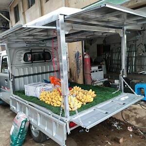 定做摆摊车蓬水果车厢三面掀开活动车棚五菱长安东风推拉门车蓬