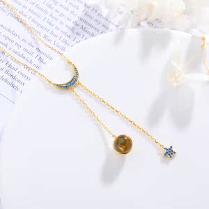 【新款首发】美国轻奢昆西quancy蓝珀项链