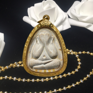 龙婆卡贤 必达 纳印必打 掩面佛 金壳 泰国