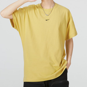 NIKE耐克短袖2022夏新款男子运动服黄色宽松休闲T恤 DD7019-700 Z