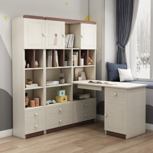 儿童转角书台书架组合