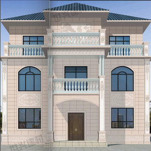 中式罗马柱瓷砖别墅外墙砖围墙仿大理石大门柱子浮雕无限拼花瓷砖