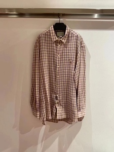 古驰格子衬衫男士