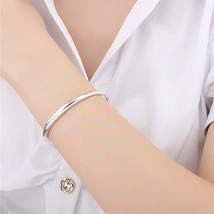 马伊男女同款眼泪琍不相信赵小亮手环朱亚文款北上广手镯银色