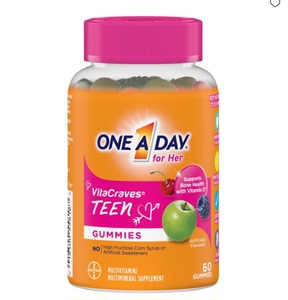现货/美国bayer拜耳one a day青少年女童复合维生素软糖60粒