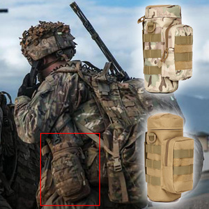 户外战术大容量水壶包 军迷Molle系统腰挂水瓶杯套外挂腰包附件袋