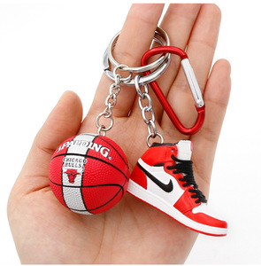aj鞋模钥匙扣nba篮球科比包包挂件迷你篮球鞋饰品创意个性礼物