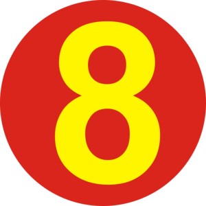 pvc数字防水号码贴纸餐桌机器选手比赛排号编号序号尺码标签 定制