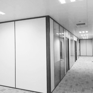 杭州睿兴 办公室防火板隔墙 工厂板式高隔断 仓库双层木板隔墙