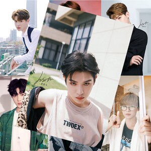 新款黄明昊海报justin百分九海报新款写真高清壁纸宿舍墙贴纸应援