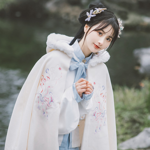 幻颜师【吟游令】原创汉服斗篷加绒冬装冬季披风女冬季加厚冬款长