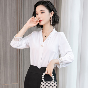 千葵女装贵姿尚静品牌艺燕梦拉勾勾正品早春衬衫女长袖2020新款韩