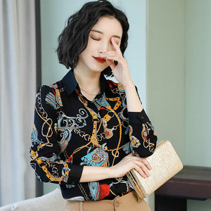 千葵女装贵姿尚静品牌艺燕梦拉勾勾正品衬衫女2020春秋新款欧货上