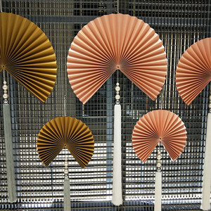 扇子挂墙装饰客厅中国风古风手工折扇工艺扇挂件墙饰壁挂挂扇纸