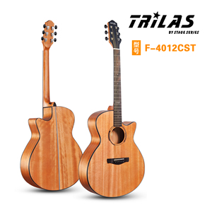 泰拉斯 gac-2(原4012)全奥古曼 哑光民谣吉他 学生用女生用
