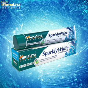 印度喜马拉雅亮白白牙膏himalaya草本植物sparkling white 80g