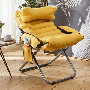 午休躺椅可坐可躺折叠竹椅阳台家用休闲午睡床老人专用懒人椅靠背
