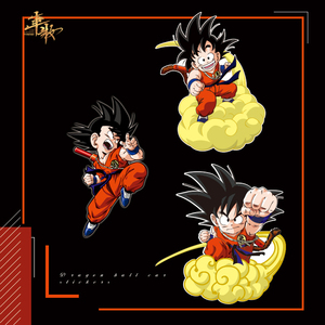 抖音同款 七龙珠孙悟空创意个性汽车贴纸后窗贴 遮盖划痕卡通贴画