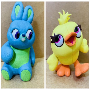 正版散货 迪士尼世嘉 sega玩具总动员4达鸭兔哥 手办摆件