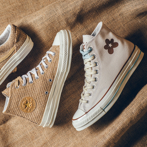 代购正品匡威男女鞋converse x golf le fleur联名粗布小花帆布鞋