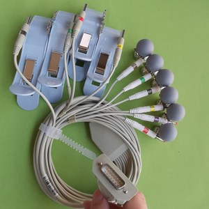 柔软理邦心电图机导联线吸球夹子se1201se1200expressse-601se300