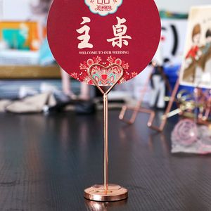 婚礼桌位卡不锈钢台号牌架餐桌牌席位卡夹号码夹婚庆桌卡夹名片夹