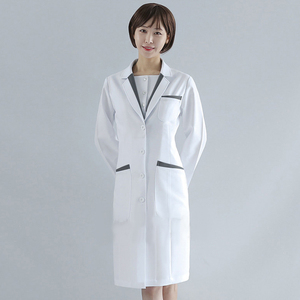 朵知整形医院口腔医生工作服纹绣师女医生服白大褂修身长袖外套