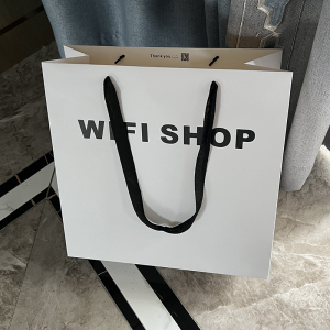 服装店手提袋纸袋定制印logo购物衣服包装礼品男女装鞋盒高档卡纸