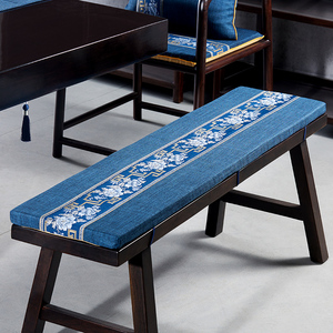 中式红木长凳坐垫茶桌长条凳子垫长椅板凳椅子软包垫子换鞋凳卡座