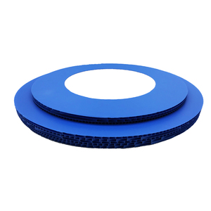 圆形塑料中空板PP塑料万通挡板线圈深圳蓝色圆环收料盘中空板圆环