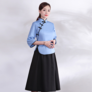 民国学生装女民国风复古女装毕业季班服五四青年装女表演合唱服