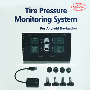 车泰胎压监测系统安卓竖屏大屏导航内置外置报警器轮胎监测TPMS