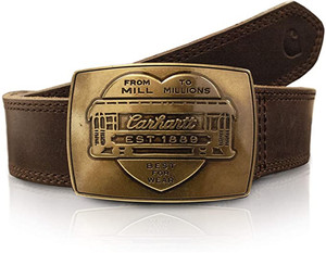 新款美国正品代购carhartt卡哈特女士时尚个性爱心腰带扣真皮腰带