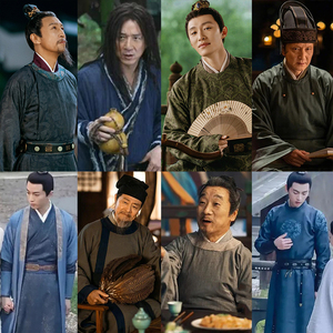 影视梦华录同款古装唐宋大臣皇帝服官员汉服明朝书生员外演出服装
