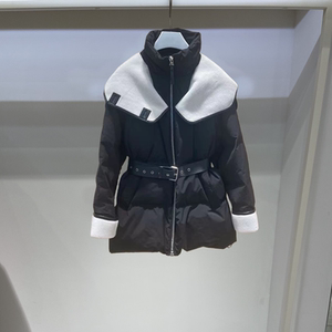 2021冬新款trend more皮草腰带中长羽绒服时髦外套女1ny433060f