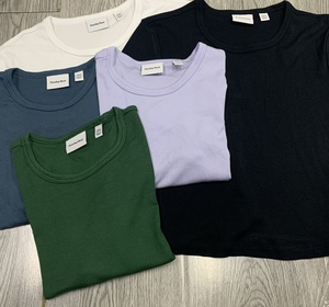 加拿大女装sundaybest女短袖t恤高腰露脐健身弹力莫代