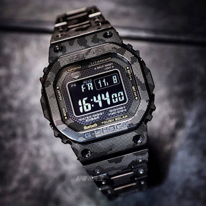 卡西欧限量版g-shock迷彩钛合金金属方块手表gmw-b5000tcm-1 tcf