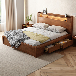 箱床双人床简约现代